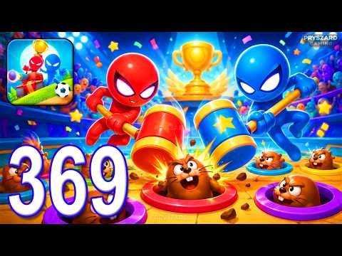 Stickman Party - Gameplay Part 369 - Random Funny MiniGames 1 2 3 4 Plyer Free New Update Adventure