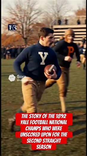 The story of the 1892 yale football national champs who were unscored upon for the second season