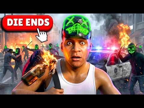 GTA 5 PURGE... but if i die, the video ends! (no laws)