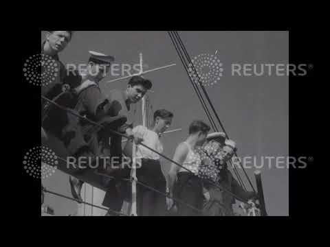 1955 UNITED KINGDOM: PORTLAND - SUBMARINE EXPLOSION: