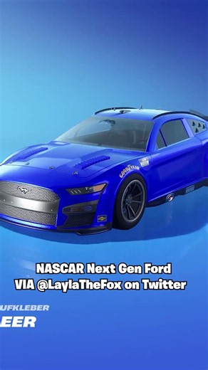 NASCAR Next Gen Ford Mustang Showcase (via @LaylaTheFox on Twitter) #fortnite #shorts