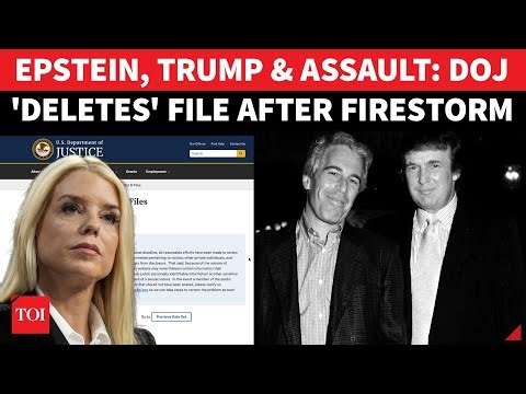 Trump-Epstein Link EXPLODES: DOJ 'Kills' Viral FBI File On Rape Charge From Library, Then Warns...