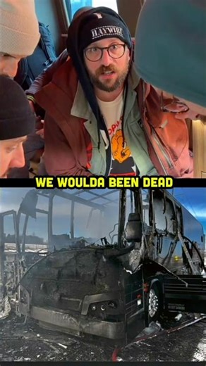 Bert Kreischer’s tour bus EXPLODES 🤯😳