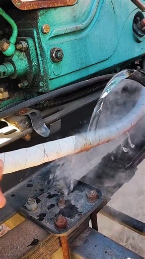 Frozen Engine Water Pipe Fixed with Hot Water | Cold Weather Engine Repair
