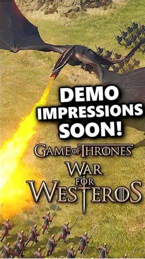 Game of Thrones: War for Westeros RTS Gameplay impressions coming soon! #rts #gaming #gameofthrones