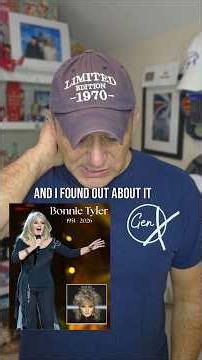 Rest in Peace Bonnie Tyler. Today for a lot of GenXers feels like a "Total eclipse of the heart."