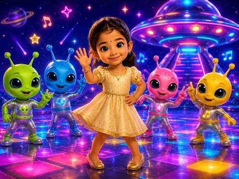 Alien Dance Party with Ruby | Fun Kids Dance Song | Candy Kids 🌈🎉