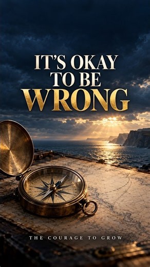 Real Confidence Is Being Able to Say “I Was Wrong”