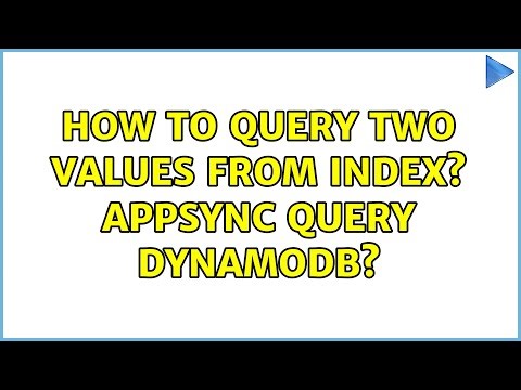 How to query two values from index? Appsync Query Dynamodb? (2 Solutions!!)