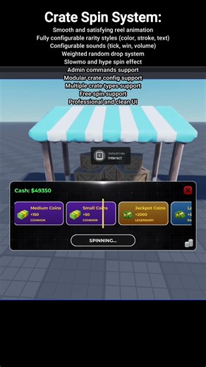 How to make an Crate Spin System in Roblox Studio! #roblox #robloxfyp #robloxstudio #robloxdev