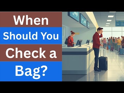 When Should You Check a Bag? Pros & Cons of Carry-on vs. Checked Bag!