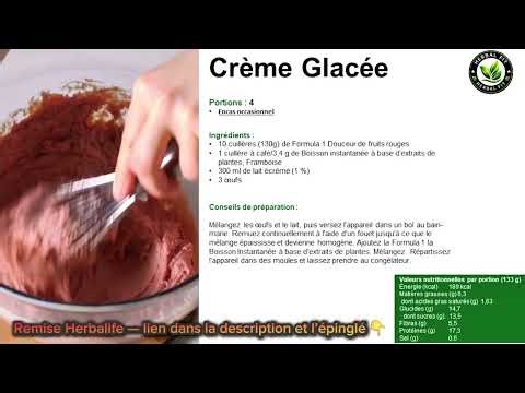 Glace protéinée aux fruits rouges pour la perte de poids. Acheter les produits Herbalife avec remise