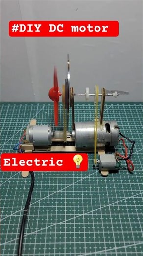Amazing to DIY Mini Generator ⚡ Power from Motor to DC Motor