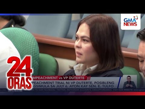 Impeachment trial ni VP Duterte, posibleng magsimula sa July 6 ayon kay Sen. E. Tulfo | 24 Oras