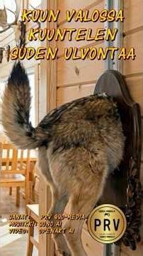 Kuun valossa kuuntelen susien ulvontaa. #susi #trofee #metsästysmaja @PRVQSOMedia