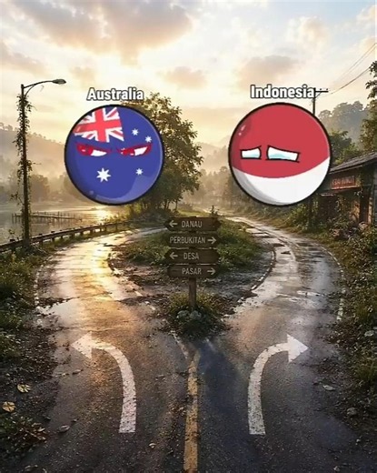 🚨Every Country Picks a Side : Australia 🇦🇺 vs Indonesia 🇮🇩 | Countryballs