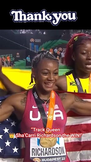 “Track Queen 👑 Sha’Carri Richardson SNAPS for the WIN!”#usa #sportsreels #sports #viral
