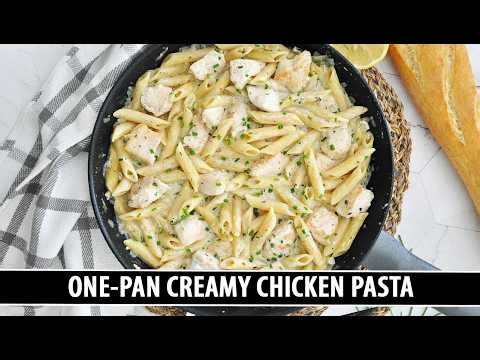 One-Pan CREAMY Chicken Pasta | Healthy 30 Minute Recipe