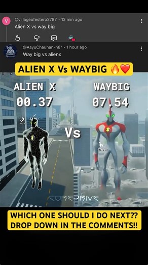 Alien X Vs Waybig🔥 Which one next?? #ben10 #ben10omniverse #ben10alienforce