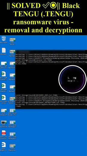 Black TENGU (.TENGU) ransomware virus #shorts #trending #TENGU #Black_TENGU