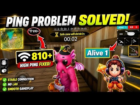 😱 Old Free Fire Network Problem Fix | High Ping Solved