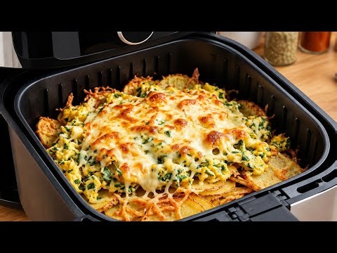 ​"Stop Baking Potatoes! Try This Crispy Cheesy Air Fryer Recipe"