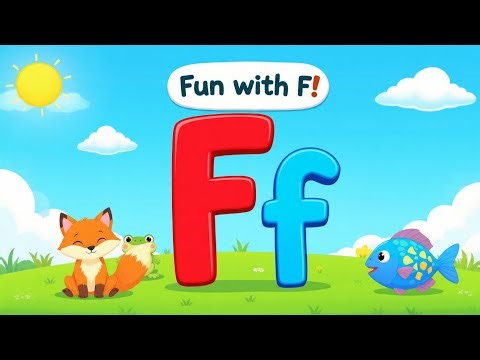 Learn the Letter F! 🚒 Fish, Frog, Fire Truck | Fun Phonics for Toddlers 