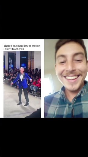 Bill Nye the science guy does funky dance at fashion show
