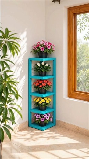 From a simple corner to a blooming masterpiece! 🌸🌿💙