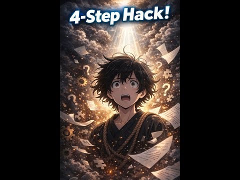 Feeling Stuck? Use THIS 4-Step Hack to Solve Any Problem! 🔥🧠