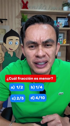 ¿Que fracción es menorr? 😬