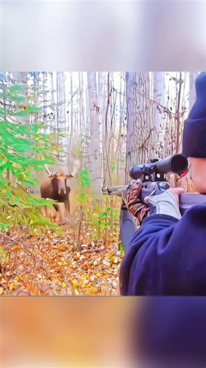 Big moose up and shoot down #охота #hunting #deerhunting #huntinglife #huntingwear #huntingseason