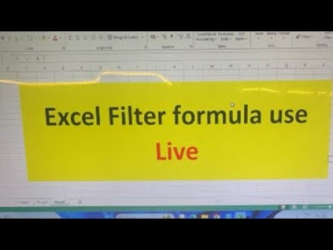 Ms excel filter formula in excel and function