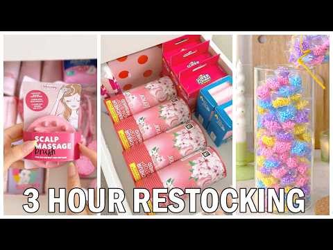 3 Hours of Satisfying Restocking ASMR ✨| Fridge, Store & Shelf Restocking for Sleep