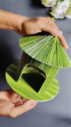 DIY Easy Cute Bird House Decoration 🏡|| Best Out Of Waste Grass Craft Ideas