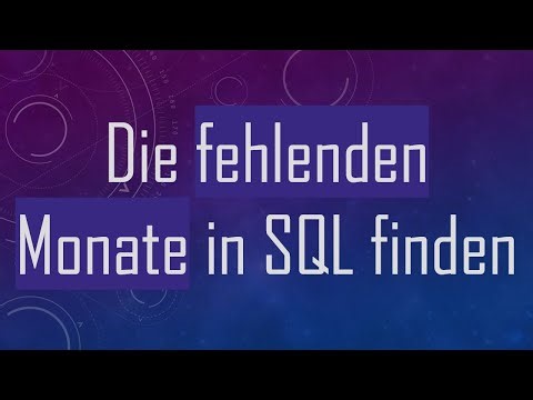 Die fehlenden Monate in SQL finden