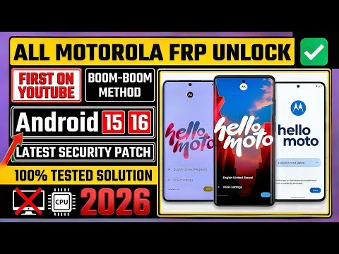 Motorola FRP Bypass 🔓 Android 15-16 No PC | FRP Lock removal | Skip Google Lock | Moto FRP Bypass