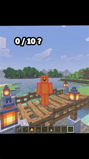 Easy Wooden Bridge Minecraft Tutorial