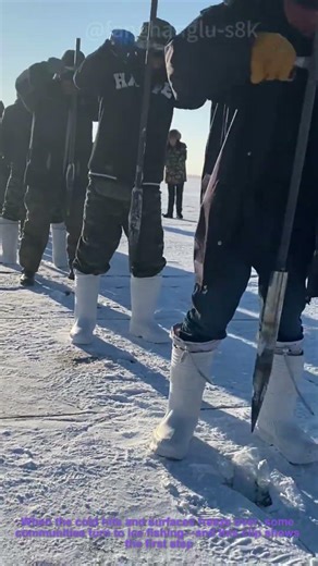 Ice Fishing Prep: Crew Drills Holes for Winter Catch