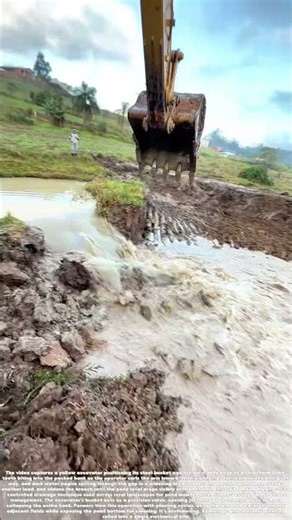 Biting the Bank: How an Excavator Drains a Pond by Breaking Its Edge