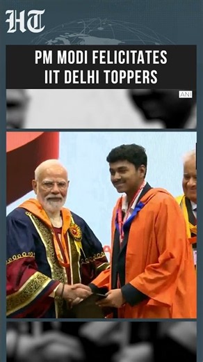 India’s PM Modi Awards IIT Delhi’s Prestigious Gold Medals At 57th Convocation | #shorts