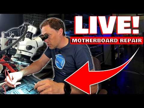 LIVE Motherboard Repair! Is That Even Possible?