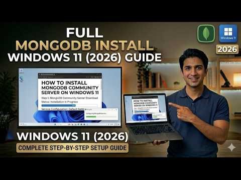 How to Install MongoDB on Windows 11 (2026) | Full Step-by-Step Community Server Setup Guide