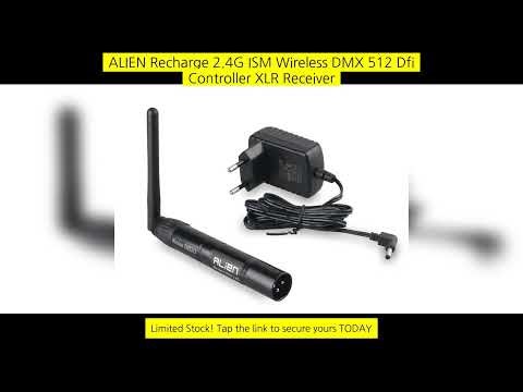 Alien Recharge 2.4G Ism Wireless Dmx 512 Dfi Controller Xlr Receiver