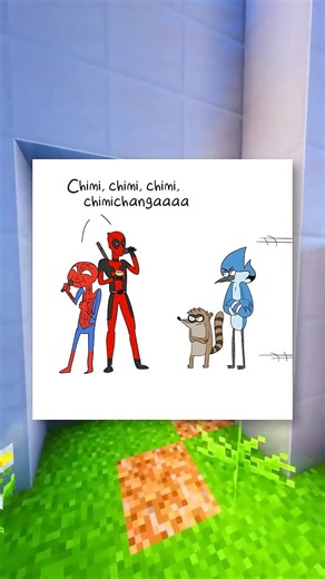 deadpool and spider-man steal a chimichanga 🌯