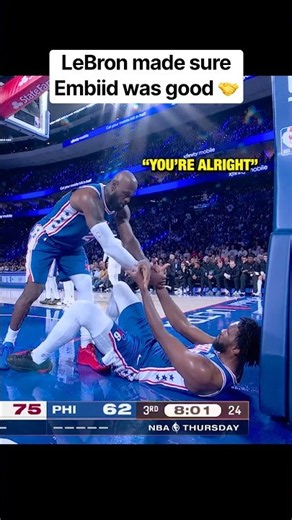 LeBron looking out for Joel Embiid