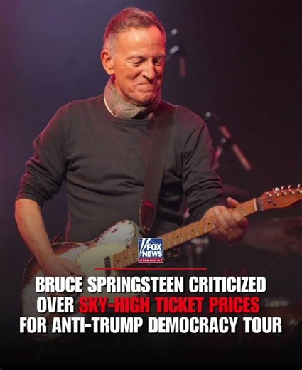 BRUCE SPRINGSTEEN FACES BACKLASH OVER SKY-HIGH TOUR TICKET PRICES