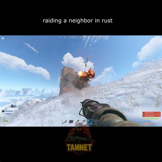 raiding a neighbor in rust 1