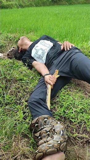 🐍😭😭 Indian Rock Python Attack | Python Rescue | Asia Python | Ajgar #snake #shorts #python #cobra