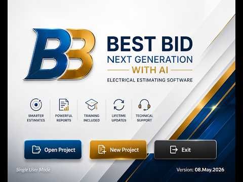 BestBid Next Generation: New AI-Powered Electrical Estimating Features